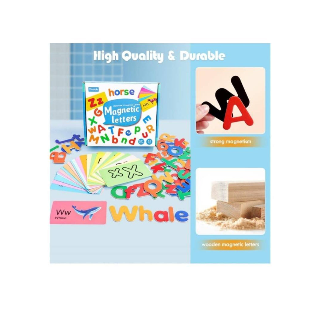 Puzzle magnetic, Alfabet, multicolor, 3 ani +