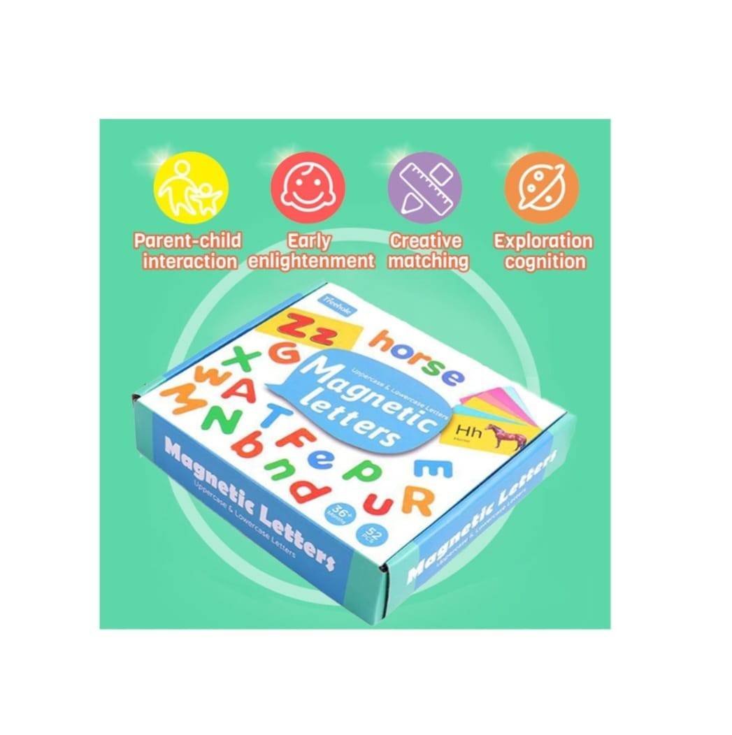 Puzzle magnetic, Alfabet, multicolor, 3 ani +
