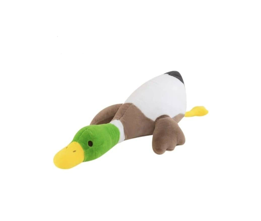 Rata de plus, tip perna, pufoasa, moale, multicolor, 60 cm