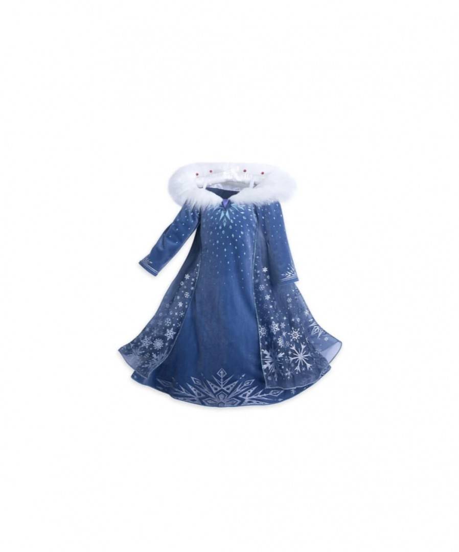 Rochie model Elsa, albastru, 4 ani - 9 ani