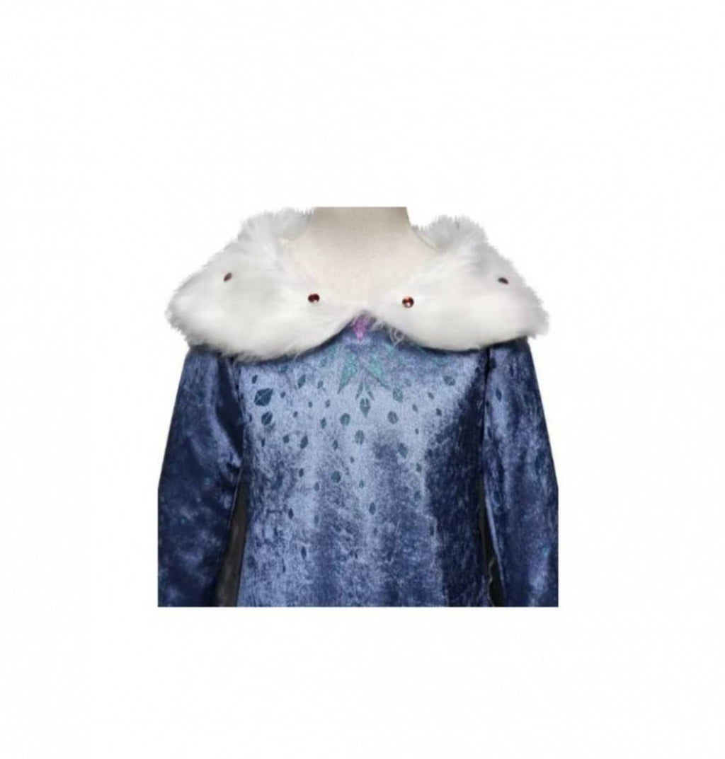 Rochie model Elsa, albastru, 4 ani - 9 ani