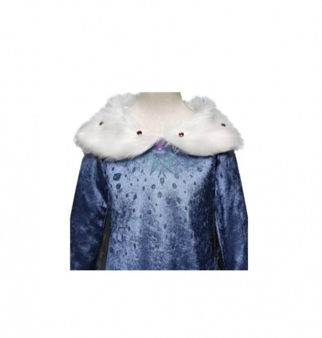 Rochie model Elsa, albastru, 4 ani - 9 ani