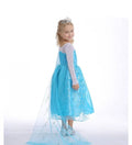 Rochie model Elsa cu trena, albastru, 4 ani - 5 ani