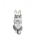 Rucsac plus Pisica, MASHASHOP, gri/alb, 40 cm