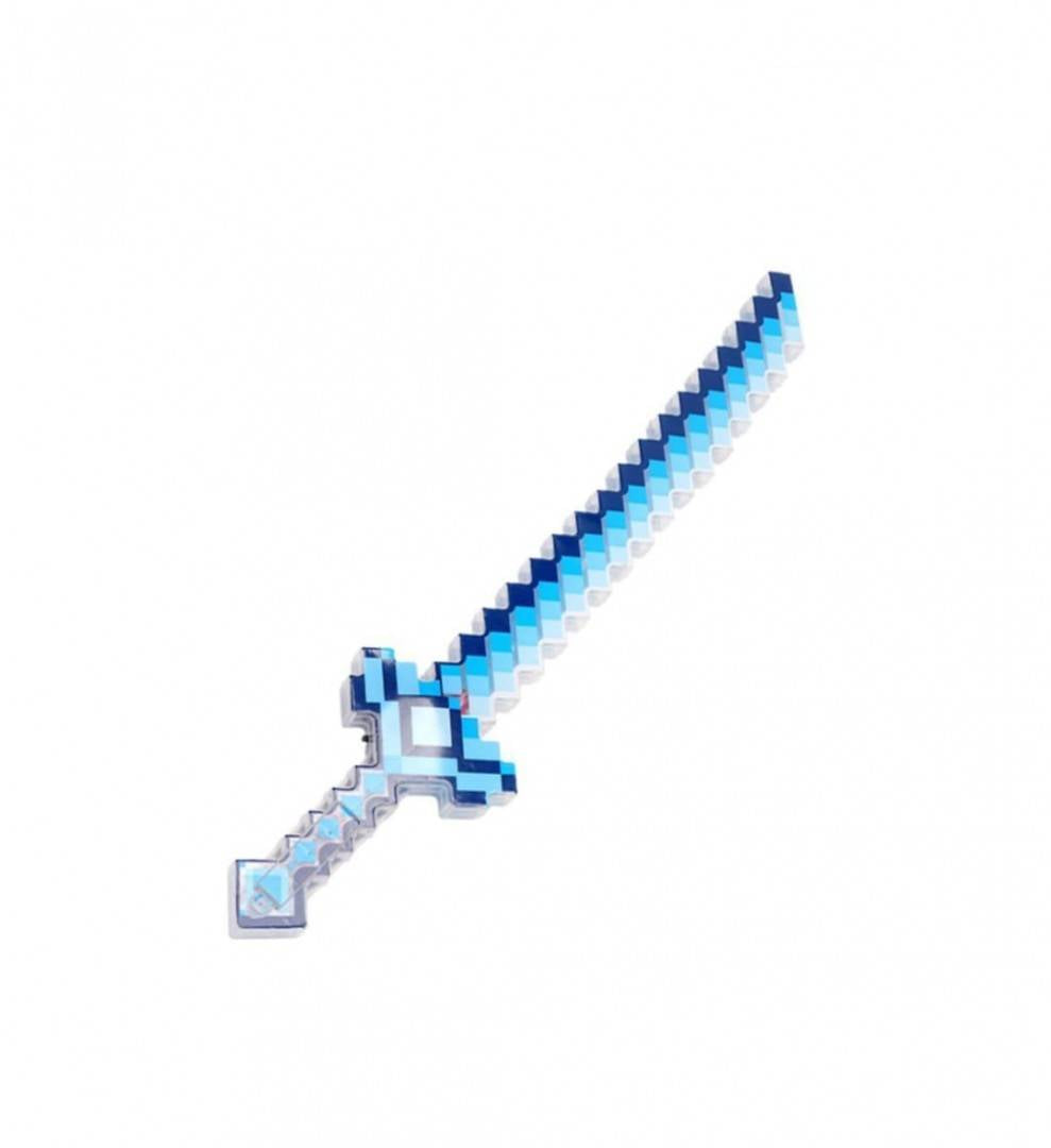 Sabie de jucarie, Minecraft, sunete si lumini, multicolor, 60 cm