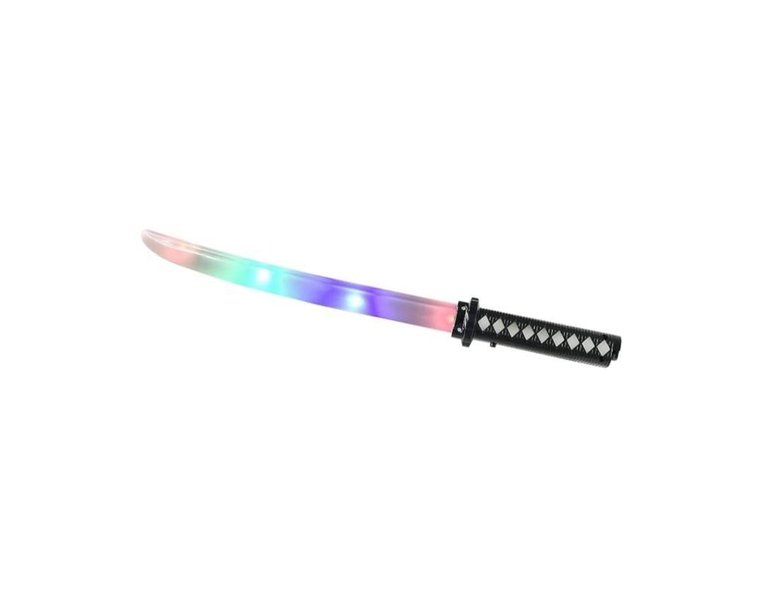 Sabie de jucarie, Ninja Samurai, sunete si lumini, multicolor, 67 cm