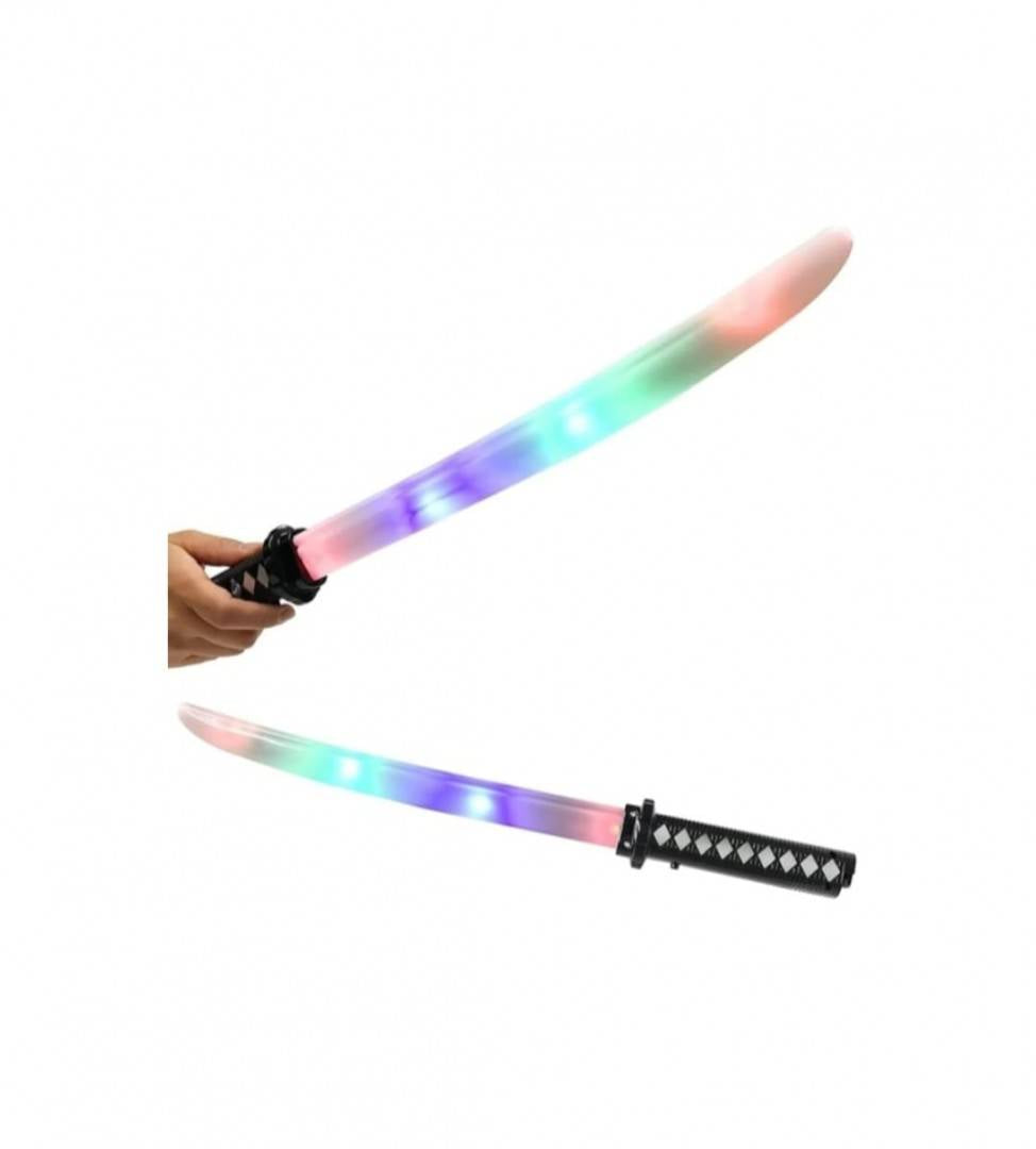 Sabie de jucarie, Ninja Samurai, sunete si lumini, multicolor, 67 cm