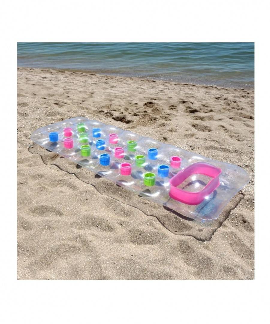 Saltea de plaja, Intex, transparent, 10 ani+, 188 cm x 71 cm