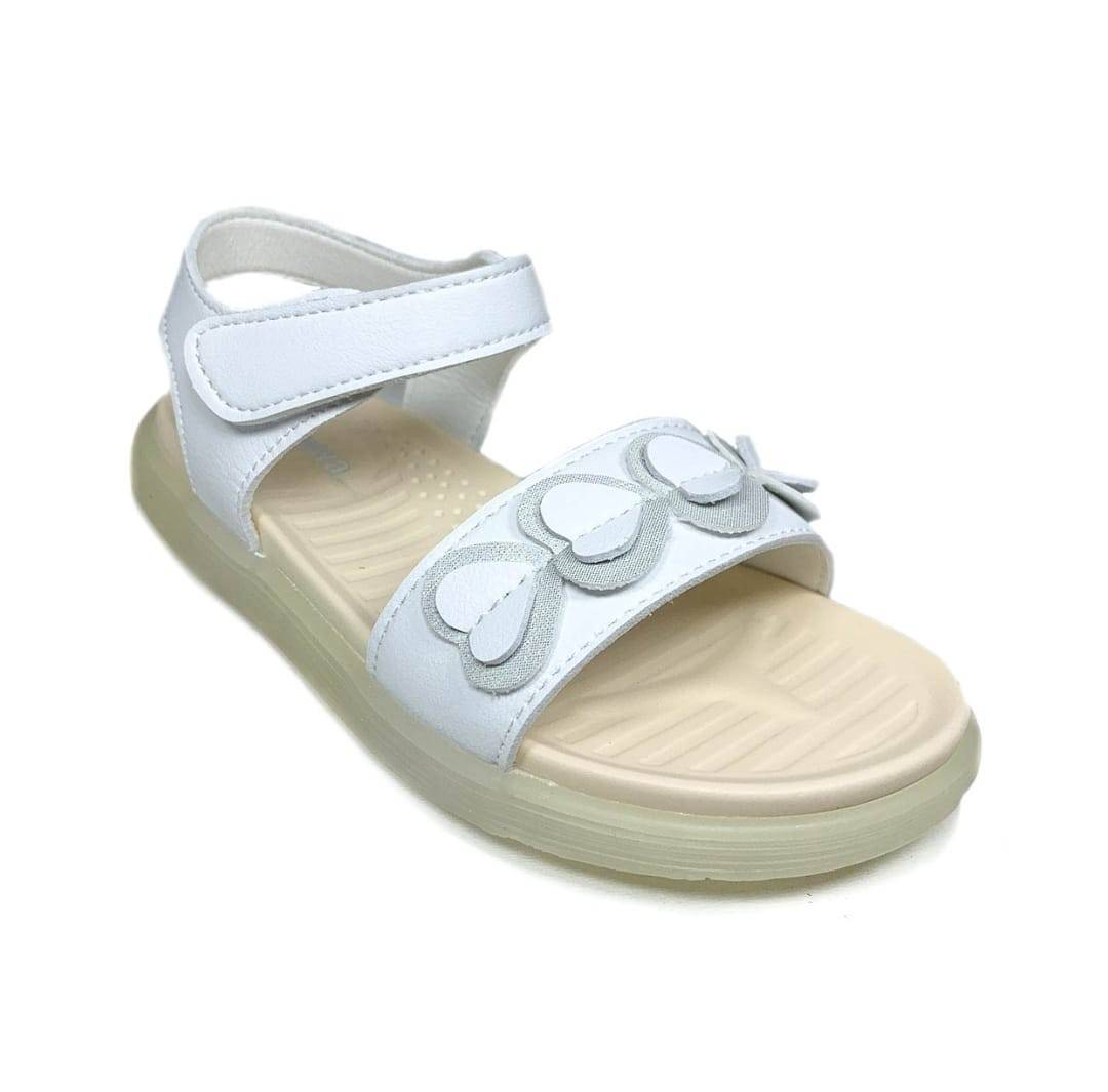 Sandale fetite, Apawwa NX128, alb, 26 EU - 30 EU