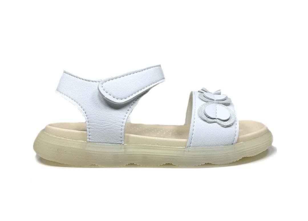 Sandale fetite, Apawwa NX128, alb, 26 EU - 30 EU
