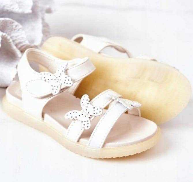 Sandale Fluturas GX408 White, 25 EU - 30 EU