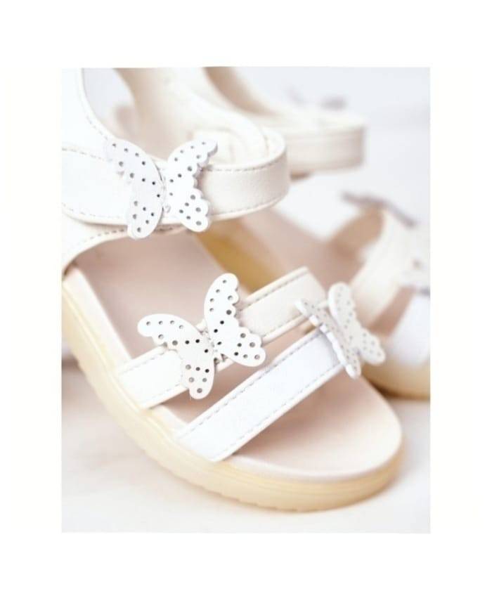 Sandale Fluturas GX408 White, 25 EU - 30 EU