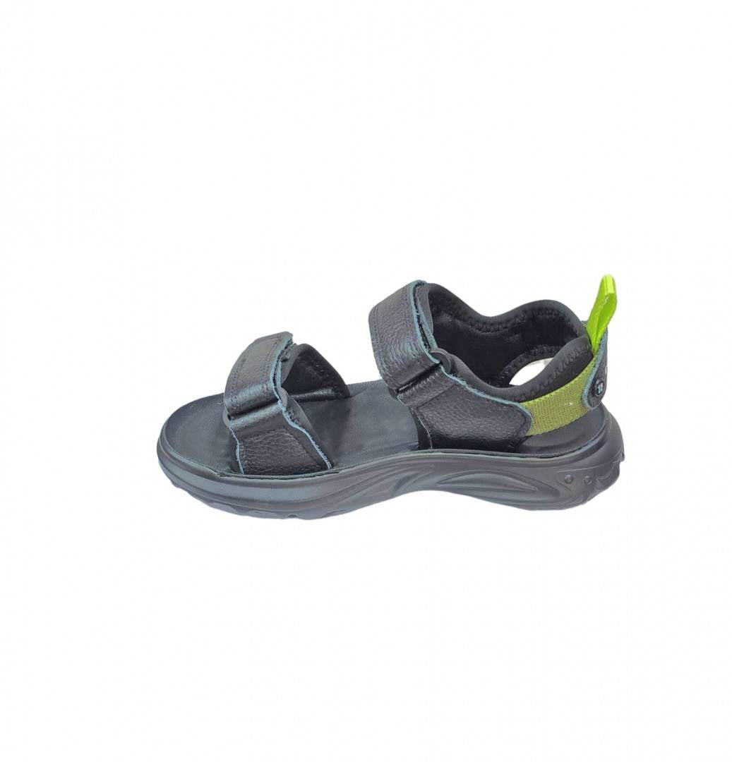 Sandale pentru baieti, P3110R, model de vara, negru/verde, marimea 32 - marimea 36