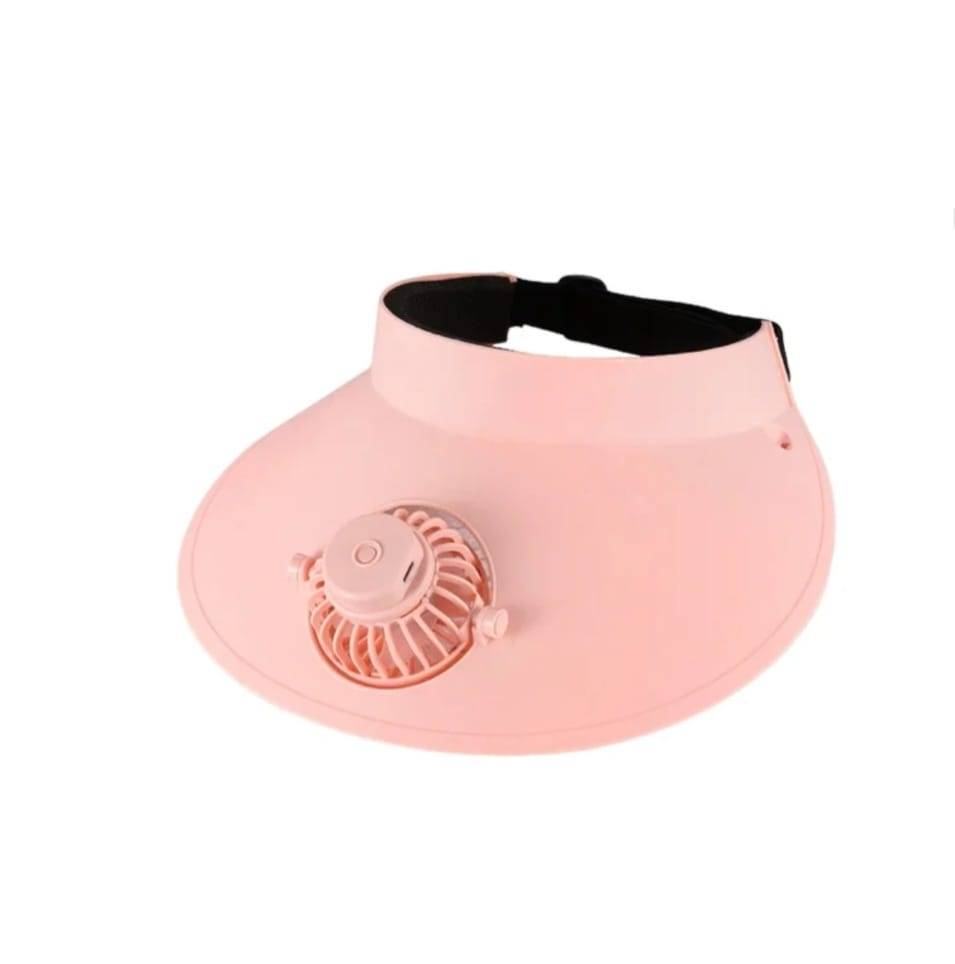 Sapca cu ventilator, protectie solara, 3 viteze, reîncărcabil, bor mare, marime unisex