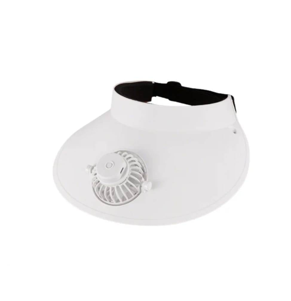 Sapca cu ventilator, protectie solara, 3 viteze, reîncărcabil, bor mare, marime unisex