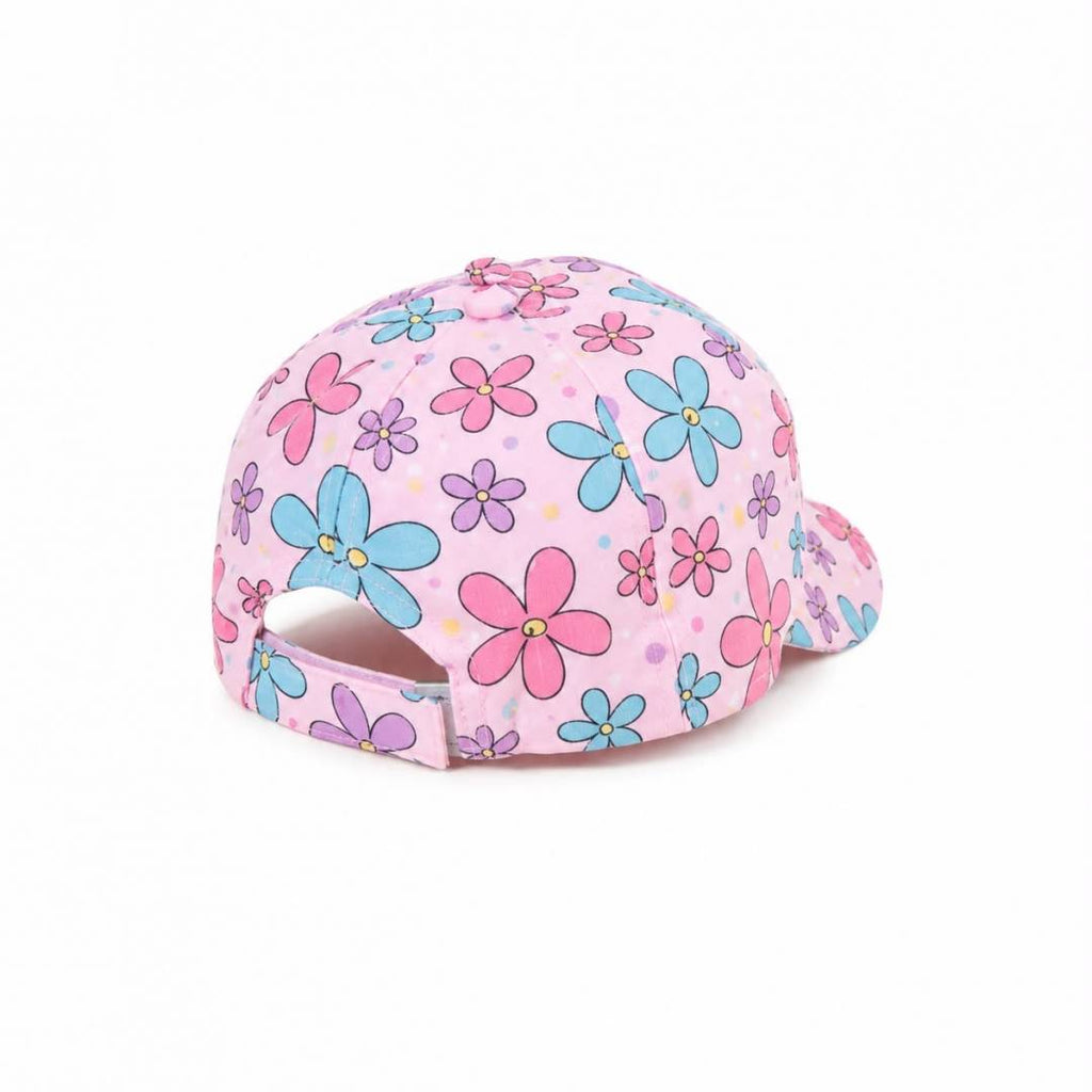 Sapca de soare pentru copii, imprimeu Floricele, bumbac, 48 - 50 cm, 3 ani - 6 ani