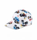 Sapca de soare pentru copii, imprimeu Masinute, bumbac, 48 - 50 cm, 3 ani - 6 ani