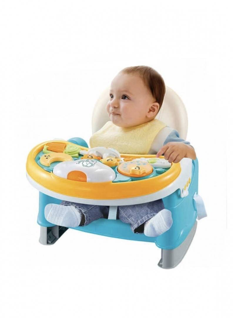 Scaun de masa bebe, 3 in 1, albastru, 6 luni+