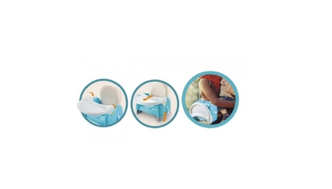 Scaun de masa bebe, 3 in 1, albastru, 6 luni+
