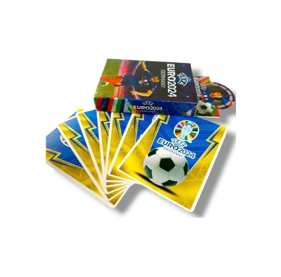 Set 1 Pachet de cartonase, Album de fotbal, UEFA EURO 2024, 3D, pentru 216 cartonase, multicolor, 30 cm x 23 cm