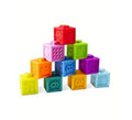 Set 10 Cuburi Moi pentru dentitie sau baie, multicolor, silicon