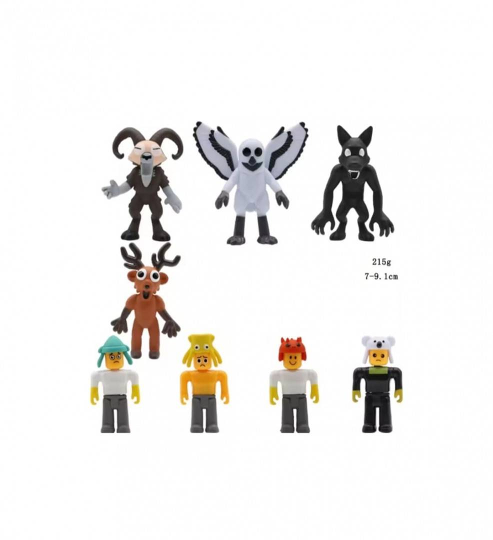 Set 10 Figurine, 99 Nights, Padure Virtuala, multicolor, 7 cm - 8 cm