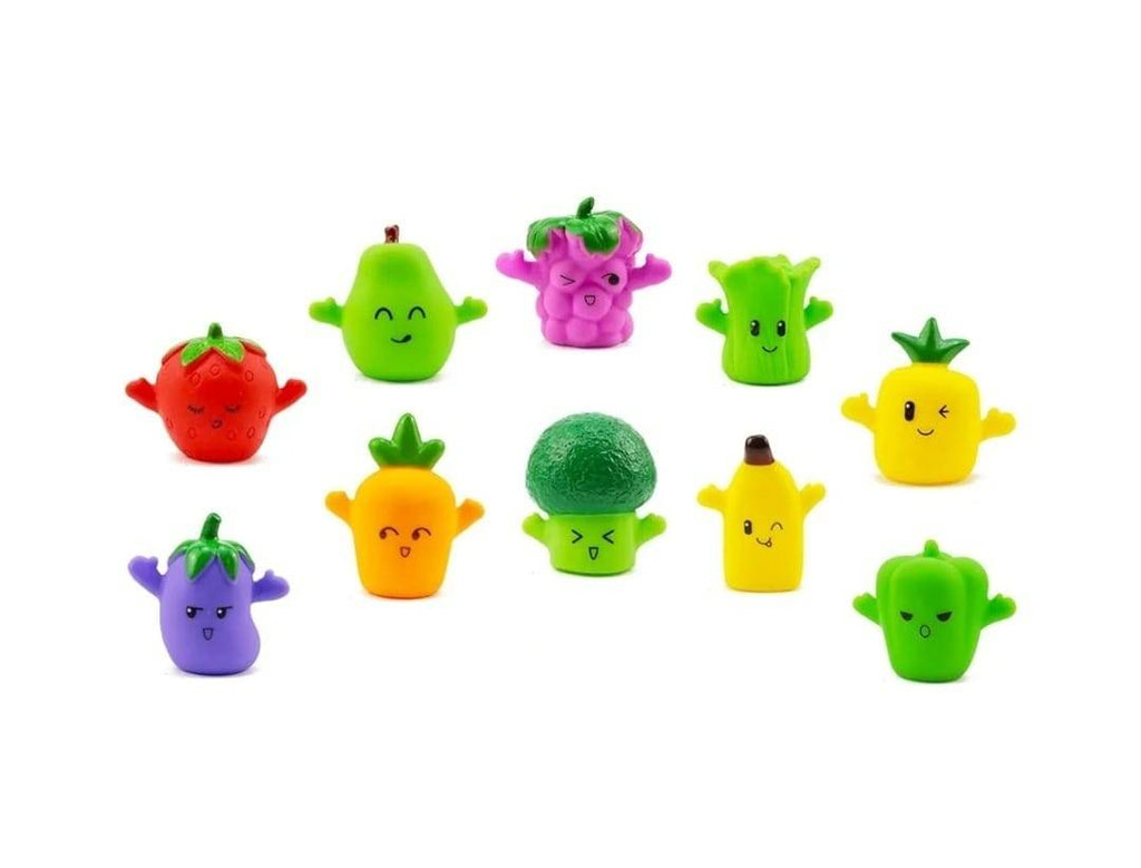 Set 10 Figurine Fructe si Legume , mascote pentru degete , Finger Puppet, multicolor
