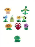 Set 10 Jucarii de Plus Plants vs Zombies, multicolor, 12 cm
