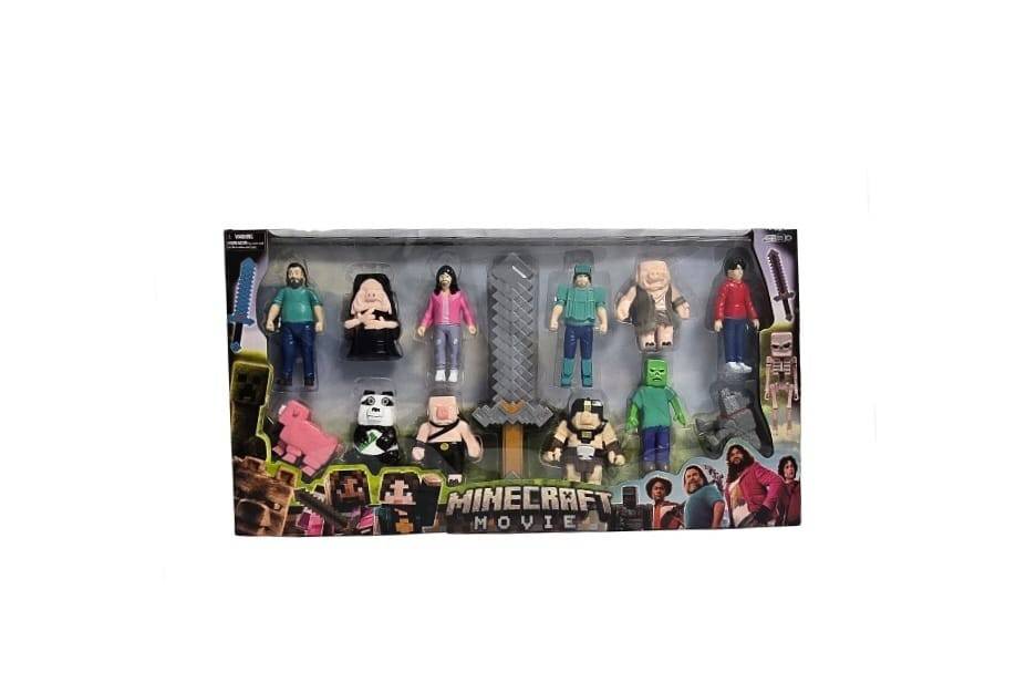 Set 12 Figurine Minecraft Movie, multicolor, 8 cm - 12 cm