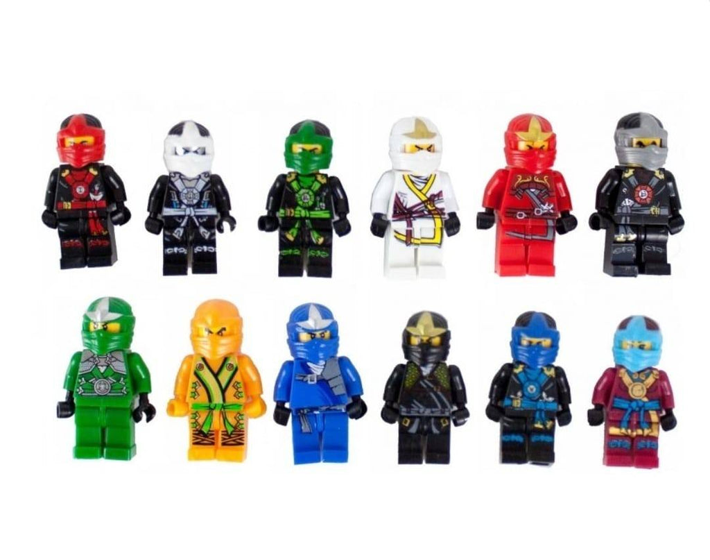 Set 12 Figurine, tip Ninjago, multicolor, 5 cm