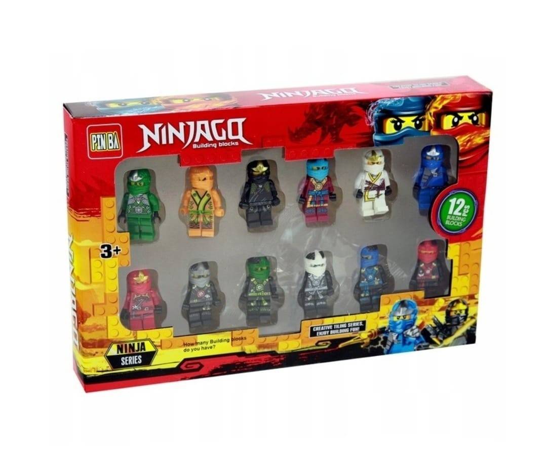 Set 12 Figurine, tip Ninjago, multicolor, 5 cm