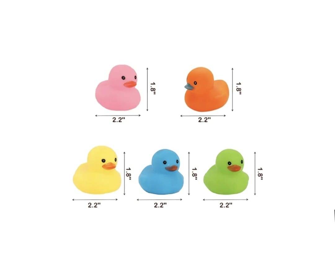 Set 12 Ratuste de baie, stropesc si plutesc, Distractive si Interactive, multicolor, cauciuc, 3 cm