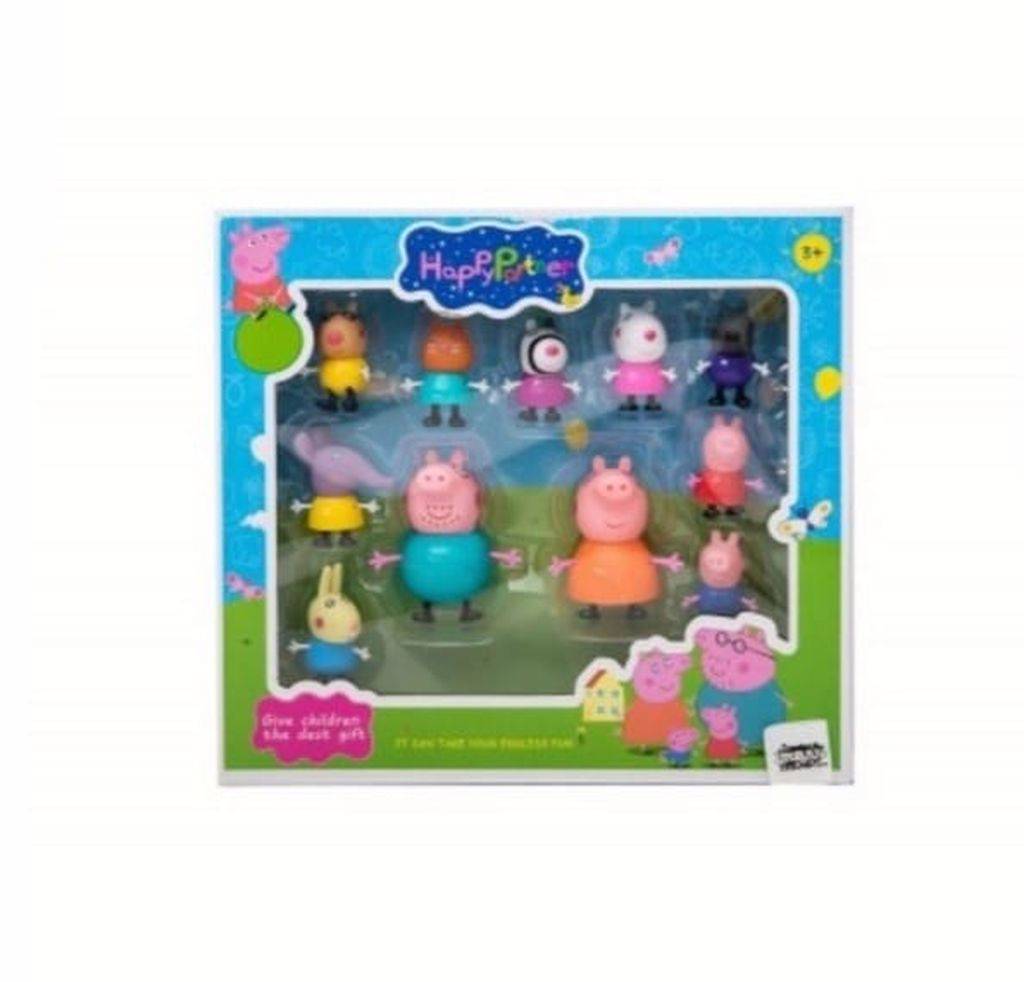 Set 14 figurine tip Peppa Pig, multicolor