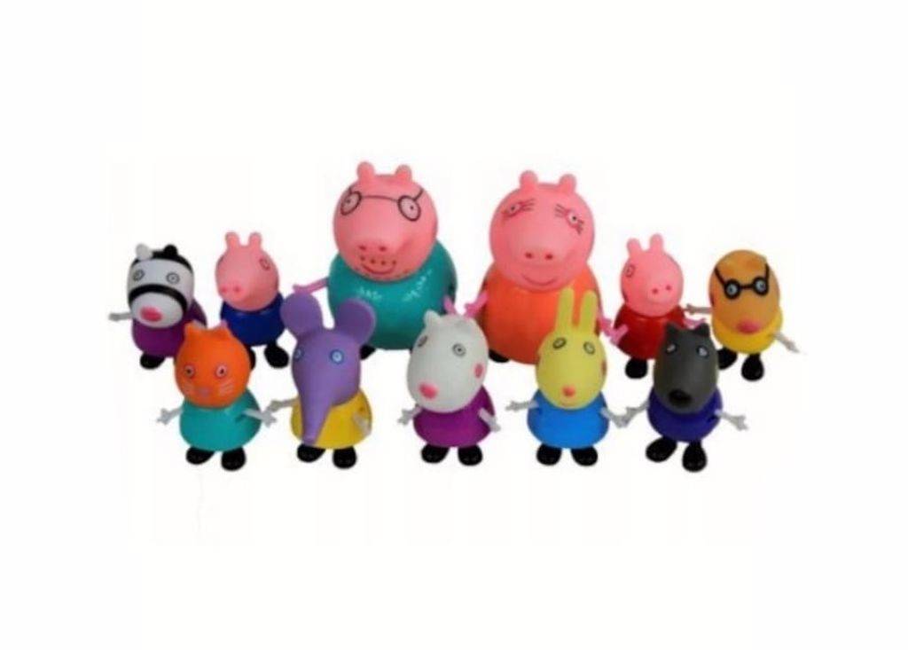 Set 14 figurine tip Peppa Pig, multicolor