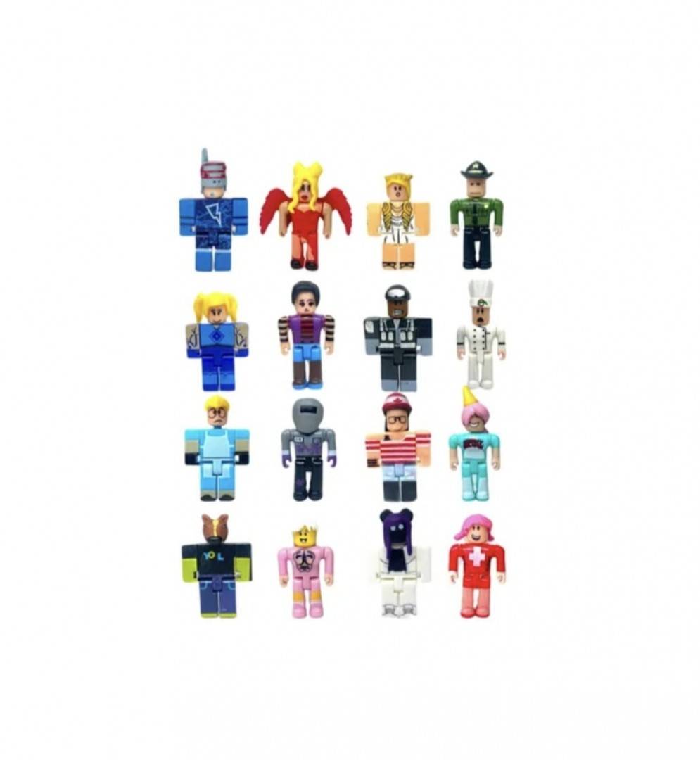 Set 16 figurine Roblox, galben/albastru, 7 cm