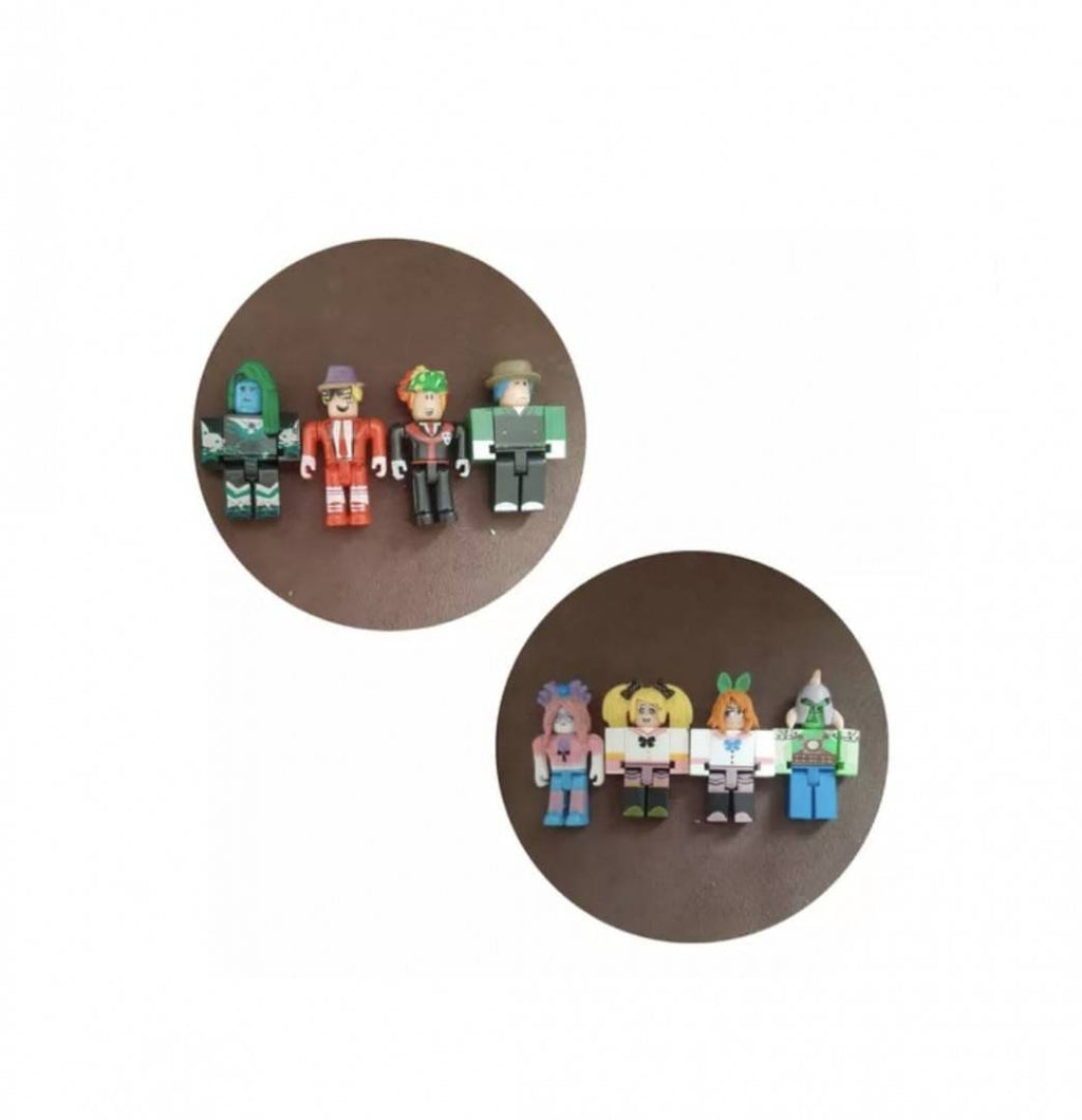 Set 16 Figurine tip Roblox, galben/albastru, 6 cm