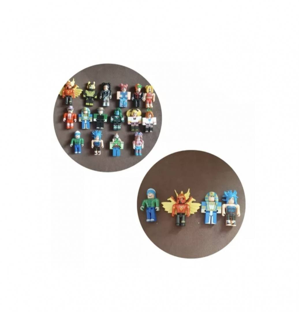 Set 16 Figurine tip Roblox, galben/albastru, 6 cm