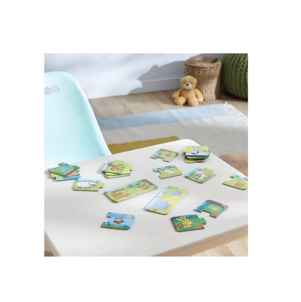 Set 16 Puzzle copii, Mama si Puiul, piese mari, multicolor, 3 ani+