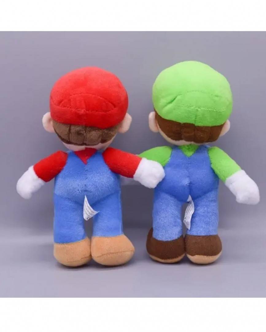 Set 2 Figurine de plus, Mario si Luigi, multicolor, 25 cm
