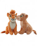 Set 2 Figurine de plus, Nala si Simba, Garda Felina, breloc, multicolor, 12 cm
