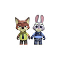 Set 2 figurine, Iepurasul si Vulpea, Zootopia, Judy si Nick, multicolor, 22 cm