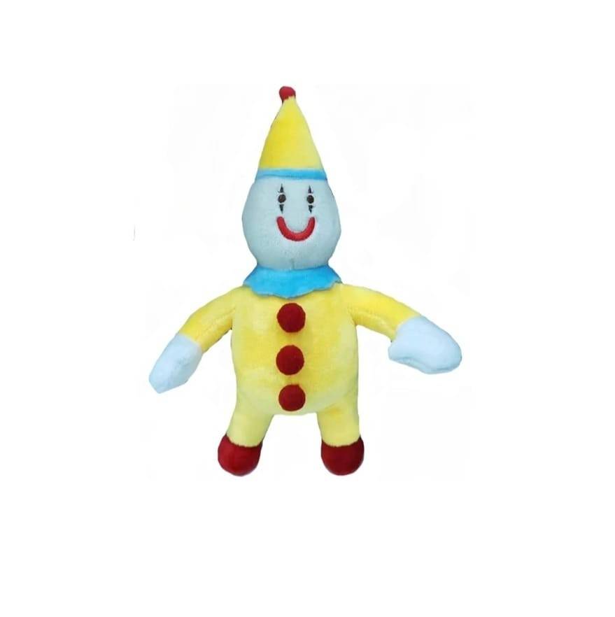 Set 2 Jucarii de plus, Circus Clown Toy Anime, galben/mov, 30 cm