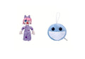 Set 2 Jucarii de plus, Circus Clown Toy Anime, mov deschis, 30 cm
