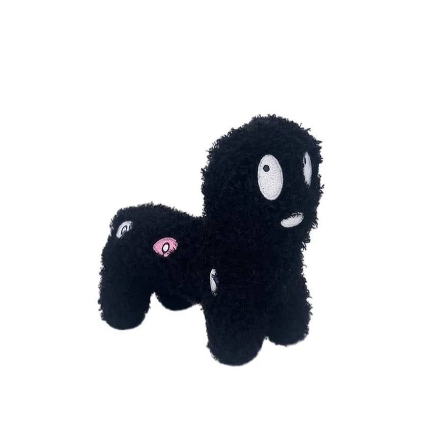 Set 2 Jucarii de plus, Circus Clown Toy Anime, negru/mov, 30 cm