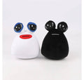 Set 2 Jucarii de plus, Pou, negru/alb, 21 cm