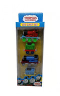 Set 2 Locomotive si 2 Vagoane tip Thomas and Friends, magnetic,  multicolor, metal