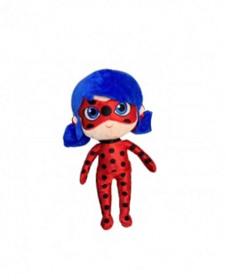 Set 2 Mascote de plus, Miraculous, Motanul Noir si Buburuza, multicolor, 45 cm
