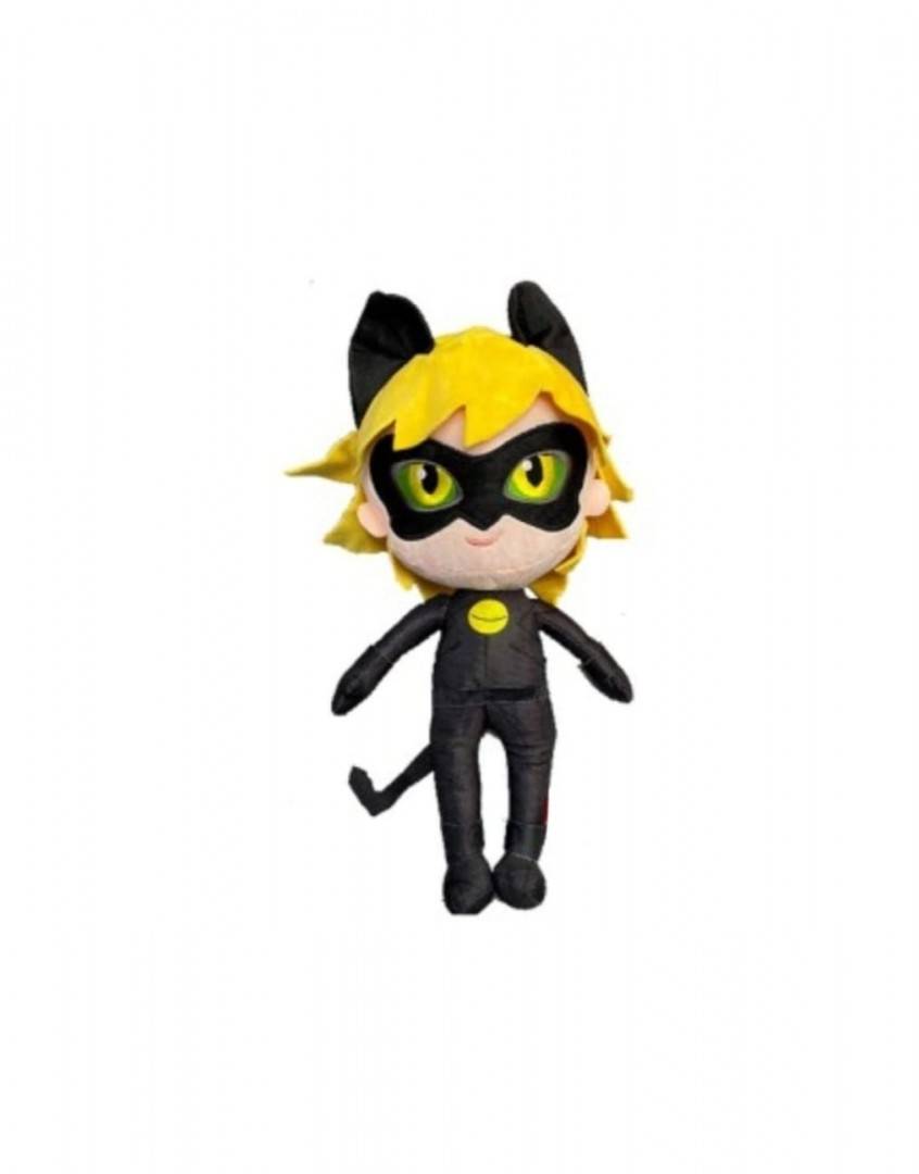 Set 2 Mascote de plus, Miraculous, Motanul Noir si Buburuza, multicolor, 45 cm