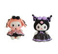 Set 2 Papusi de plus, Kuromi din seria Hello Kitty Sanrio, multicolor, 30 cm