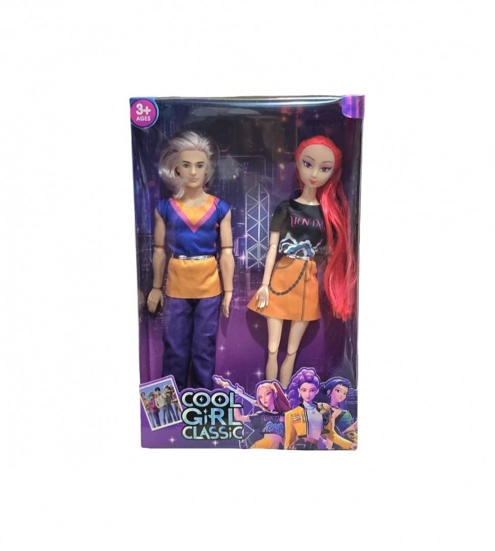 Set 2 Papusi, K Pop Demon, muzicale, multicolor, 29 cm